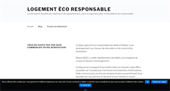 Desktop Screenshot of logement-eco-responsable.com
